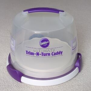Wilton Ultimate Trim-N-Turn Caddy with Purple and White